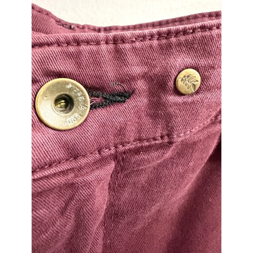 Rag & Bone Fit 2 Slim Fit‎ Chino Pants Catalina Grape Burgundy Mens  31 x 32
